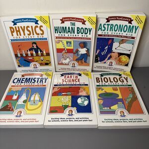 Lot 6 Janice VanCleave's "For Every Kid" Books Series, Science Biology Astronomy